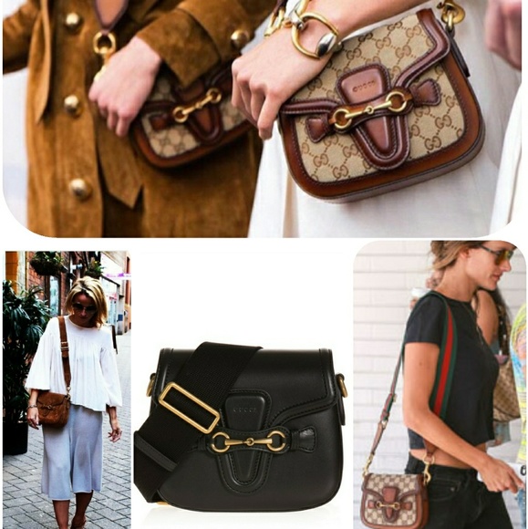 ❌SOLD❌❣️GUCCI Lady Web❣️Leather Suede Bag - Picture 6 of 8